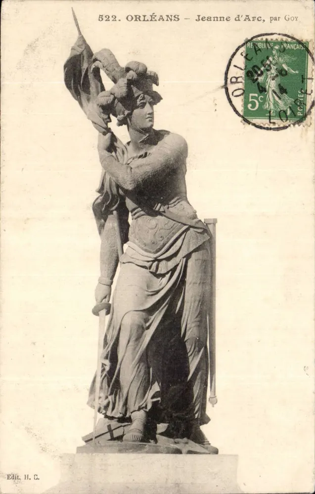 Orléans — Joana d'Arc, por Goy — Edit. H.C. n°522 - Frente