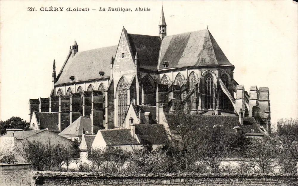 Cléry (Loiret) — A Basílica, Abside — H. Lemare, fot.-editor Orléans - Frente