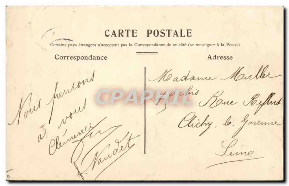 Beauvais — Vista interna do Palácio de Justiça — editor desconhecido, n° 10 - Verso