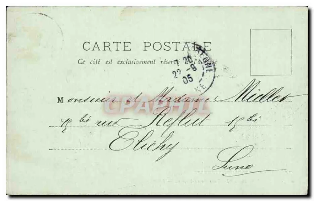 Beauvais — A Torre Saint-Lucien — L.C. Bons Souvenirs Charlotte - Verso