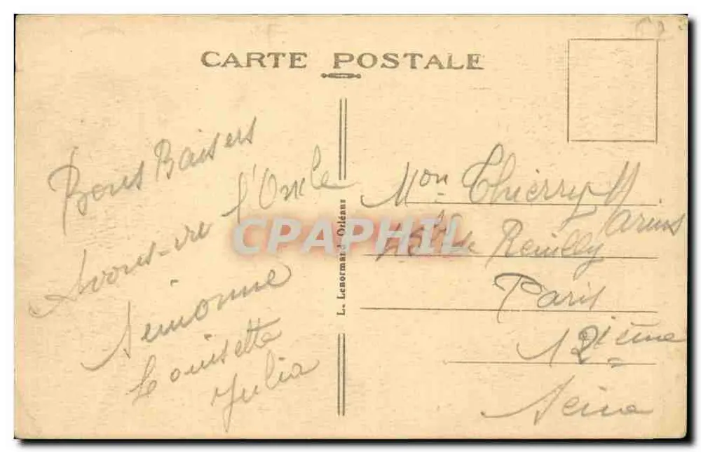 Montargis (Loiret) — Vista geral — L. Lenormand Oldéans - Verso