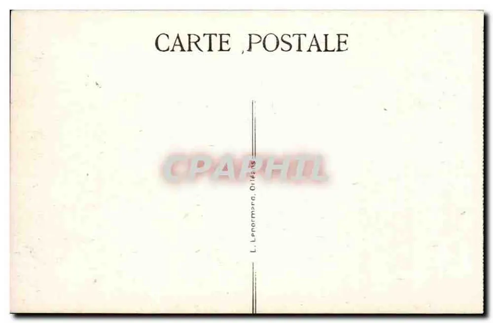 Orléans - A Rue Jeanne-d'Arc — vista da catedral — editor L. Lenormand, Orléans - Verso