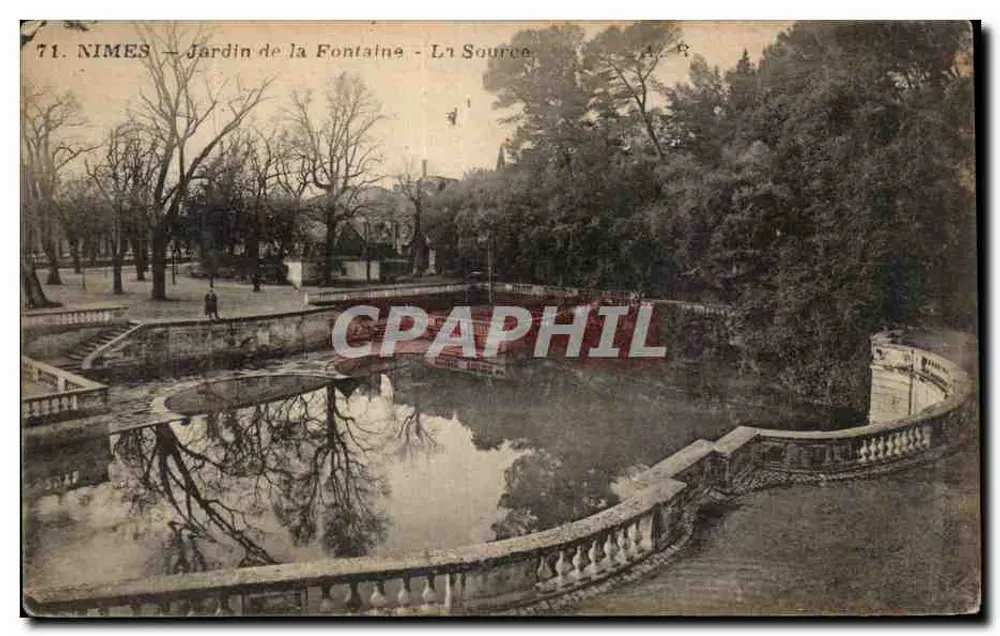 Nîmes — Jardim Da Fontaine — A Fonte — A. P. — n°71 - Frente