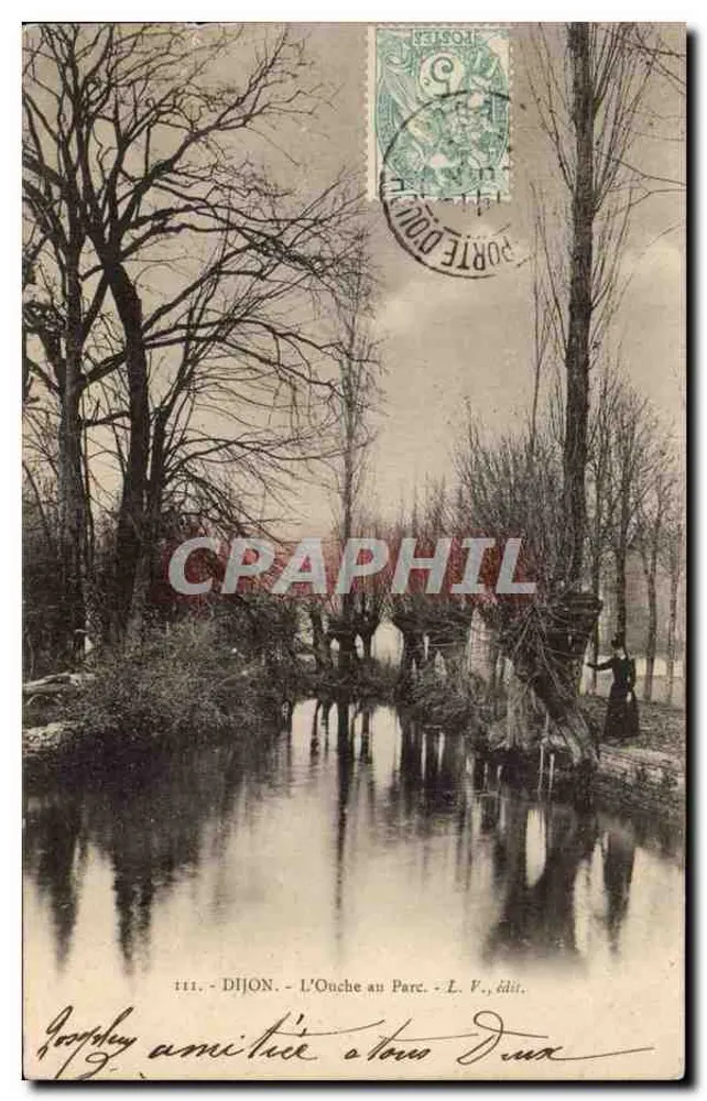 Dijon - O canal do Onche no Parque — L. V., editor - Frente