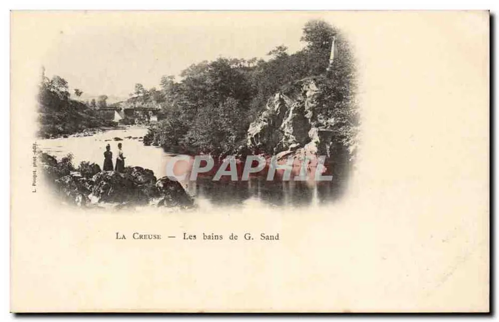 La Creuse — I bagni di G. Sand — L. Pougat, fot. 4411 - Recto