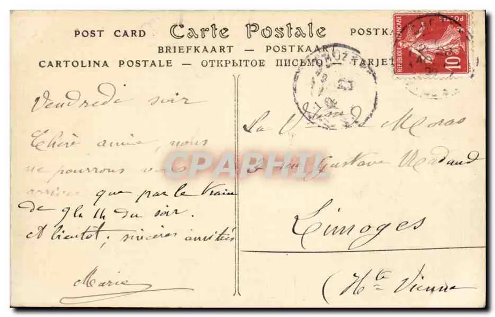 Crozant (Creuse) — A Torre Quadrada — ND Pbot. - Verso