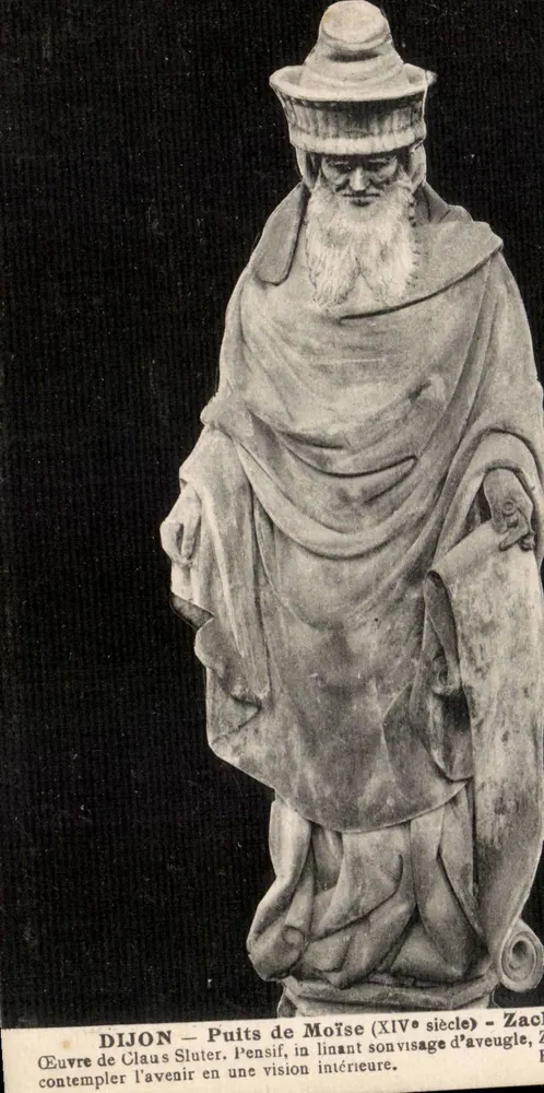 Dijon — Poço de Moisés (século XIV) — Obra de Claus Sluter - Frente