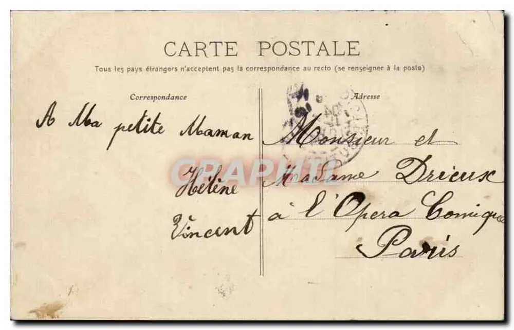 Dijon — Cachoeira, praça Darcy — Aubert édit., 10 r. Liberdade Dijon - Verso