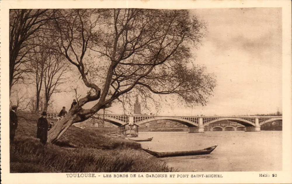 Toulouse - Die Ufer der Garonne und die Brücke Saint-Michel — Hélio 20 - Vorderseite