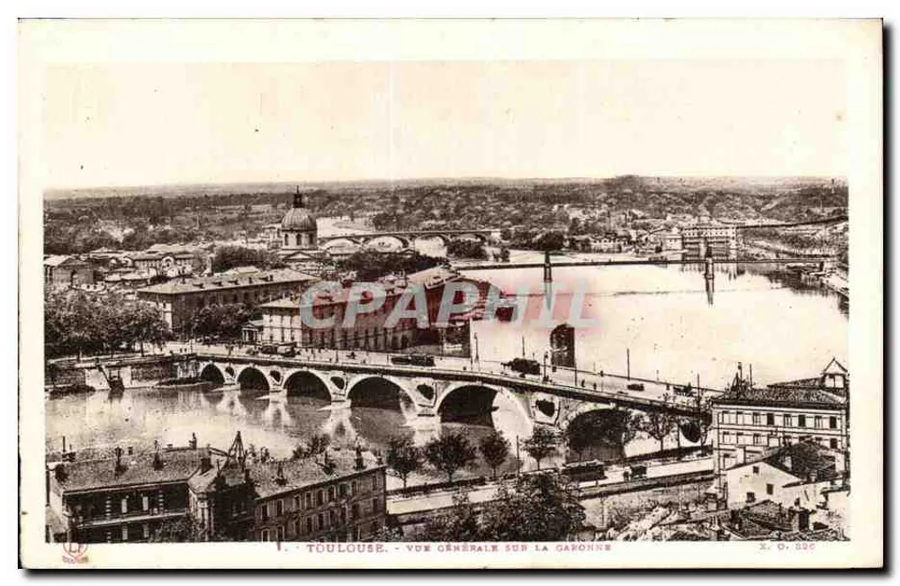 Toulouse — Allgemeiner Blick über die Garonne — X. O. 826 - Vorderseite