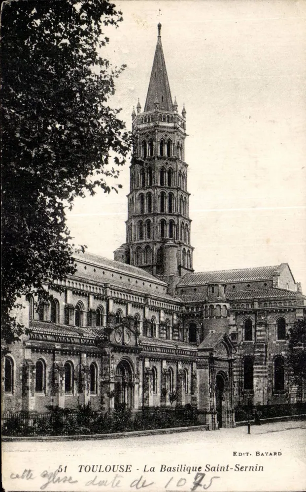 Toulouse - A Basílica de Saint-Sernin — Ed. Bayard, n° 51 - Frente