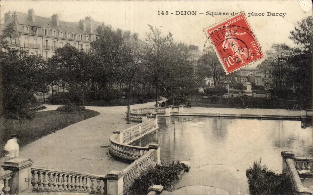 Dijon — Praça Darcy — Edição L.S. Dijon, n°145 - Frente