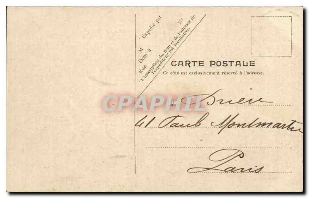 Dieppe — Das Casino und das Alte Schloss — V. P. Dardel - Rückseite