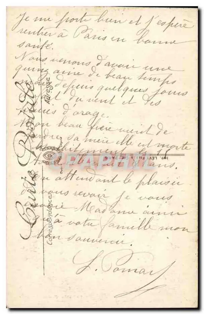 Arras vor dem Bombenangriff — Fontaine de Neptune — Verlag LL, Nr. 136 - Rückseite