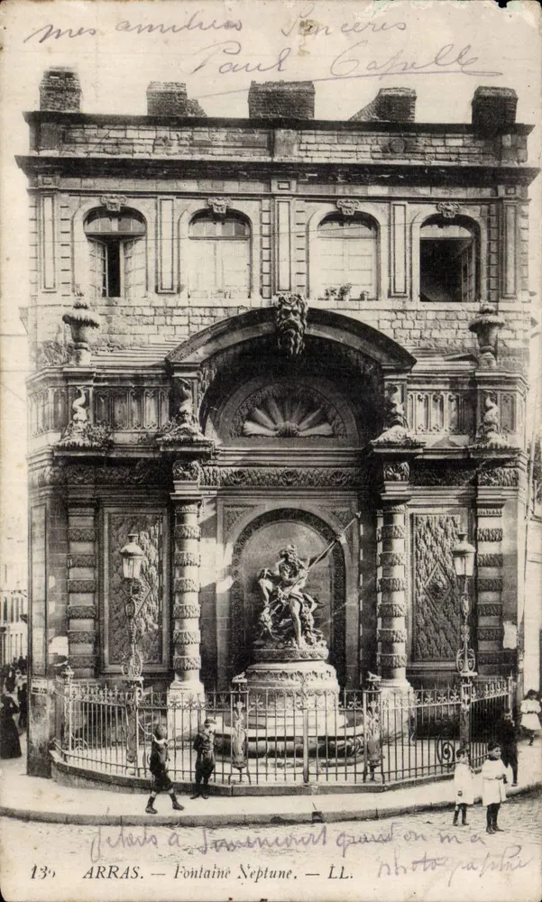 Arras — Fonte Netuno — Paul Capelle - Frente