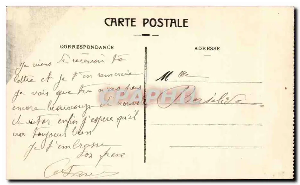Bordeaux — O Monumento dos Girondinos — Editora não identificada - Verso