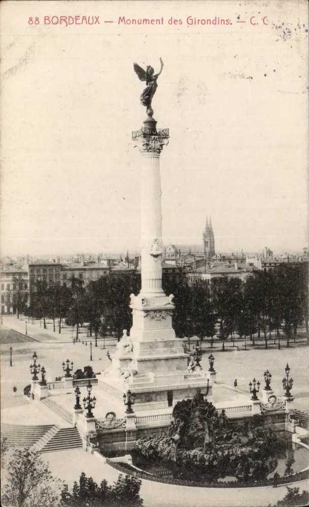 Bordeaux — Monument dos Girondinos — C.C. 88 - Frente