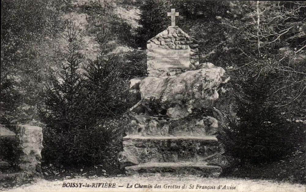 Boissy-la-Rivière — Der Weg zu den Grotten des heiligen Franziskus von Assisi — Cliché und Coll. Rameau, Étampes - Vorderseite