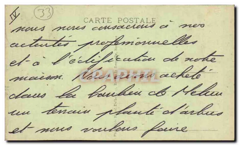 Bordeaux — A Grande Campanha — Foto de Marcel Delboe, Bordeaux - Verso