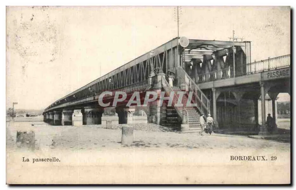 La passerelle — Bordeaux — wydawca Bordeaux. 29 - Awers