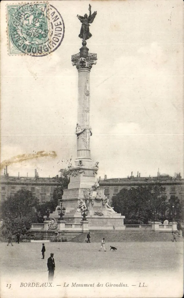 Bordeaux — El Monumento de los Girondinos — LL. - Anverso