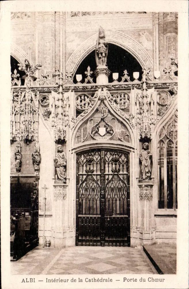 Albi — Innenansicht der Kathedrale — Tor des Chors - Vorderseite