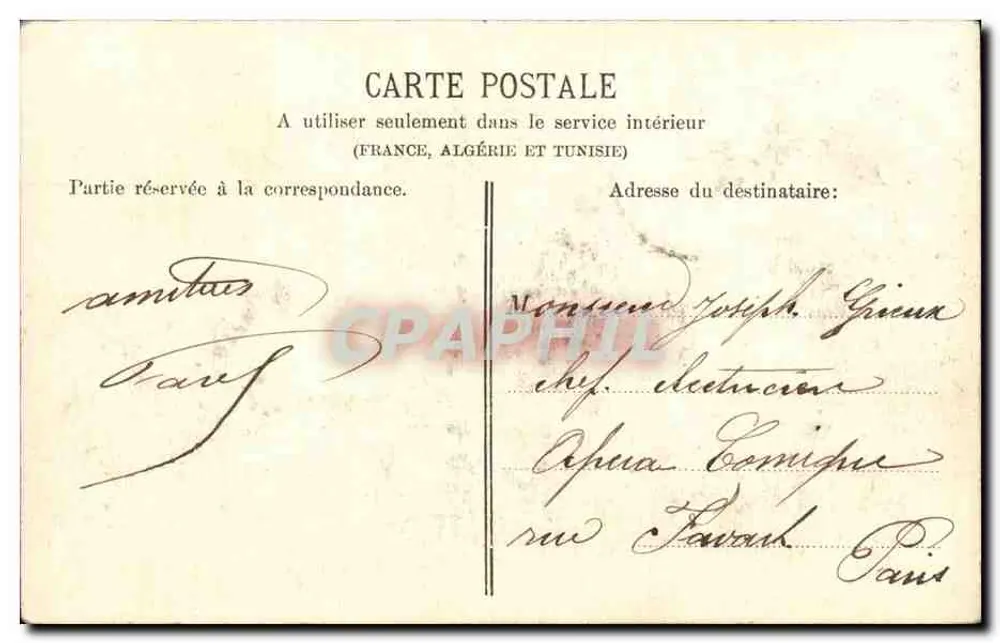 Le Mans, Bordas do Huisne — Joguet-Goupil, Le Mans, n°14 - Verso