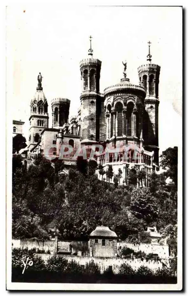 Basílica Nossa Senhora de Fourvière — Lyon — éd. J. Gellard, 10, rue du Chemin Neuf, Lyon - Frente
