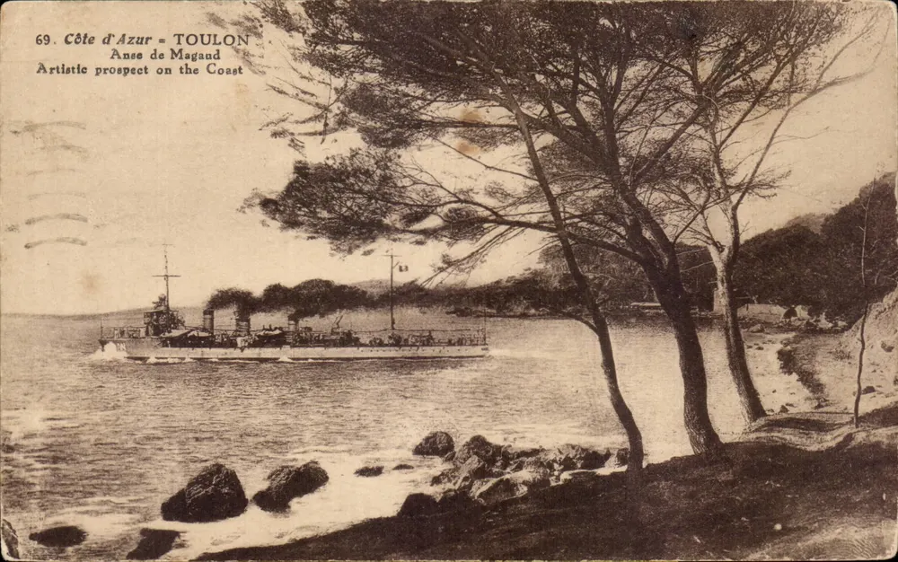 Anse de Magaud — Toulon, Côte d'Azur — editor desconhecido, n° 69 - Frente