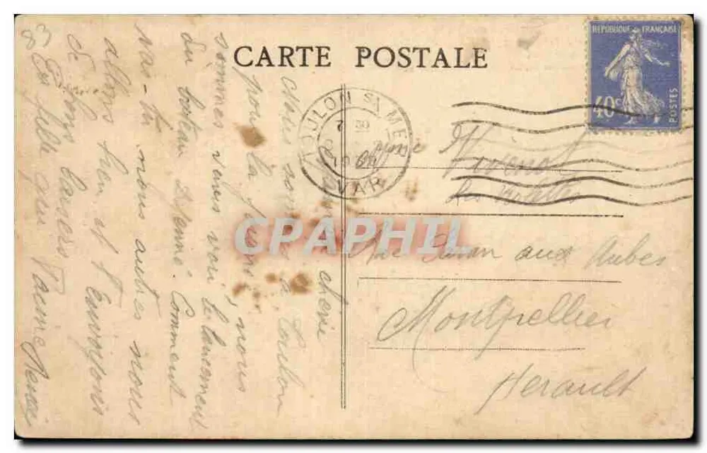 Anse de Magaud — Toulon, Côte d'Azur — editor desconhecido, n° 69 - Verso