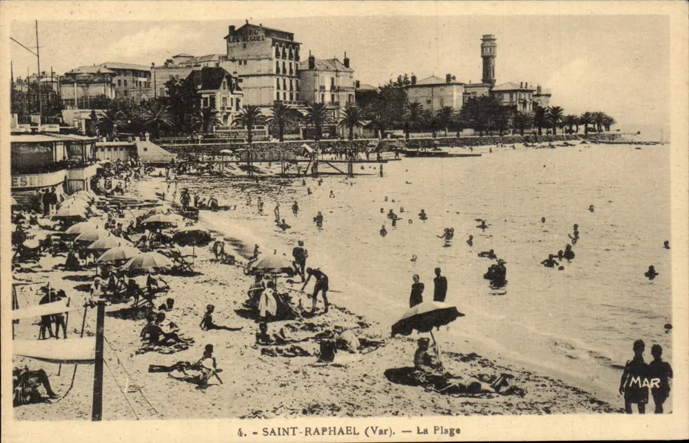Saint-Raphaël (Var) — A Praia — Edições Mar, n°4 - Frente