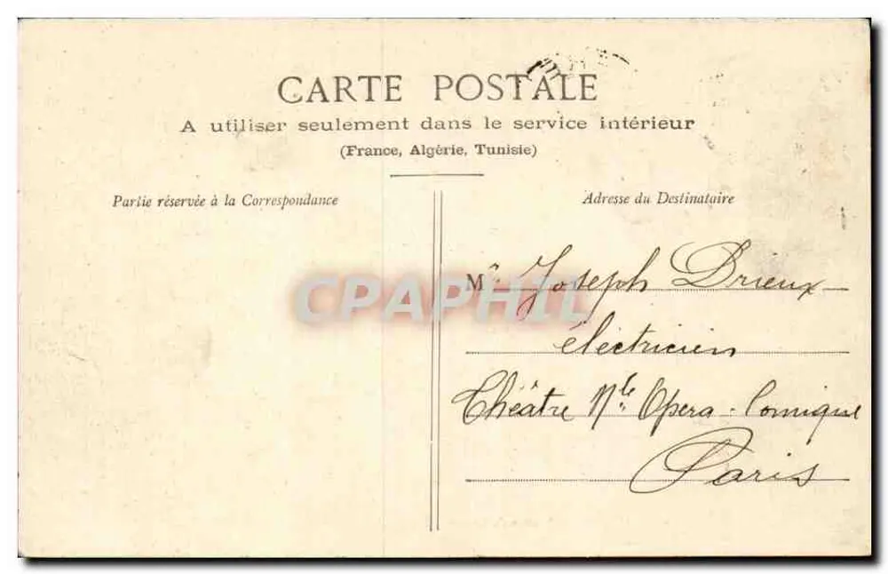 Hyères - Avenue de Beauregard — uitzicht op geschilderde avenue met palmen — Poullan, fotograaf-uitgever, Hyères, n°114 - Achterkant