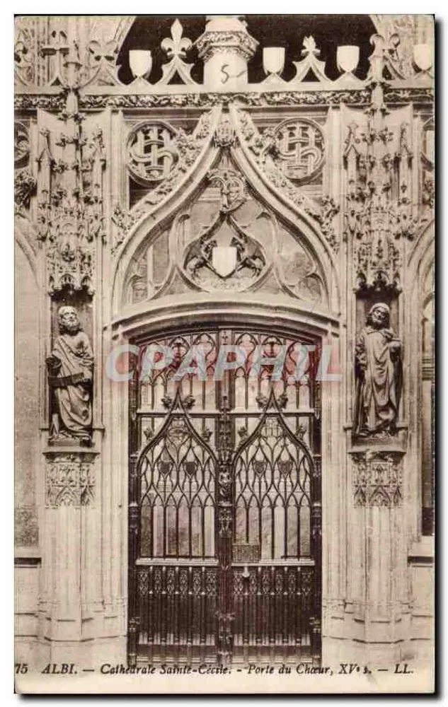 Albi — Kathedrale Sainte-Cécile — Portal des Chors, 15. Jahrhundert — LL. - Vorderseite
