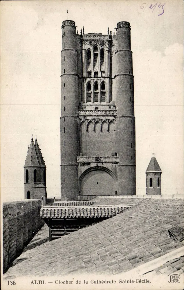 Albi — Turm der Kathedrale Saint-Cécile — ND Fotografie - Vorderseite