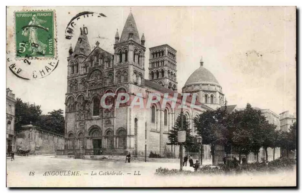 Angoulême — A Catedral — LL - Frente