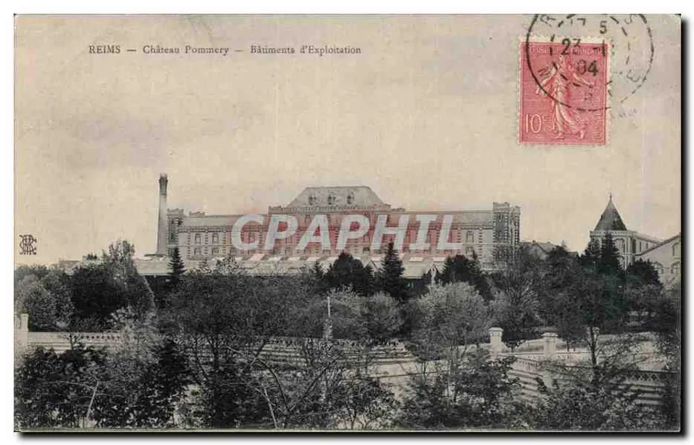 Reims — Castelo Pommery — Edifícios de Exploração — Editor: Éditions Pommery - Frente