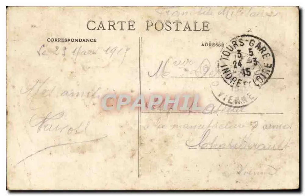 Tours (Indre-et-Loire) — Le Nouvel Hôtel de Ville (Côté Sud) — N. P. — n°14 - Verso