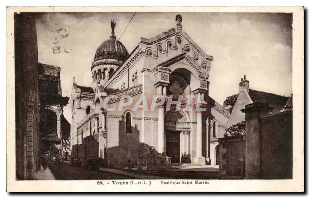 Tours — Bazylika św. Martyna — Wydawnictwo J. Mallocheau, nr 68 - Awers
