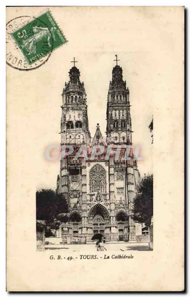 Tours - A Catedral — G. B. - 49 - Frente