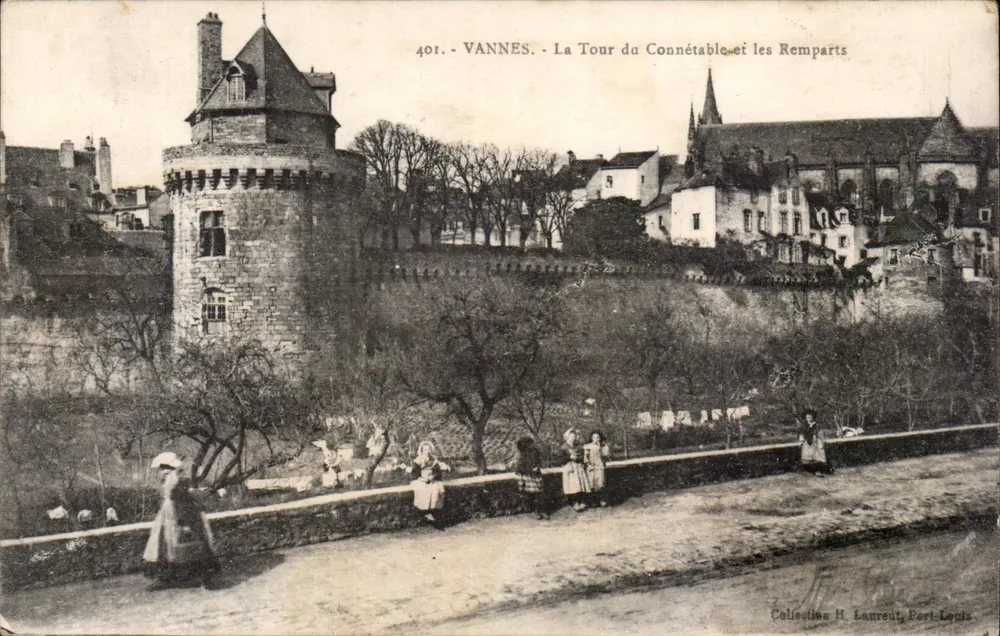 VANNES - Die Turm des Connétable und die Mauern — Sammlung H. Laurent, Port-Louis, Nr. 401 - Vorderseite
