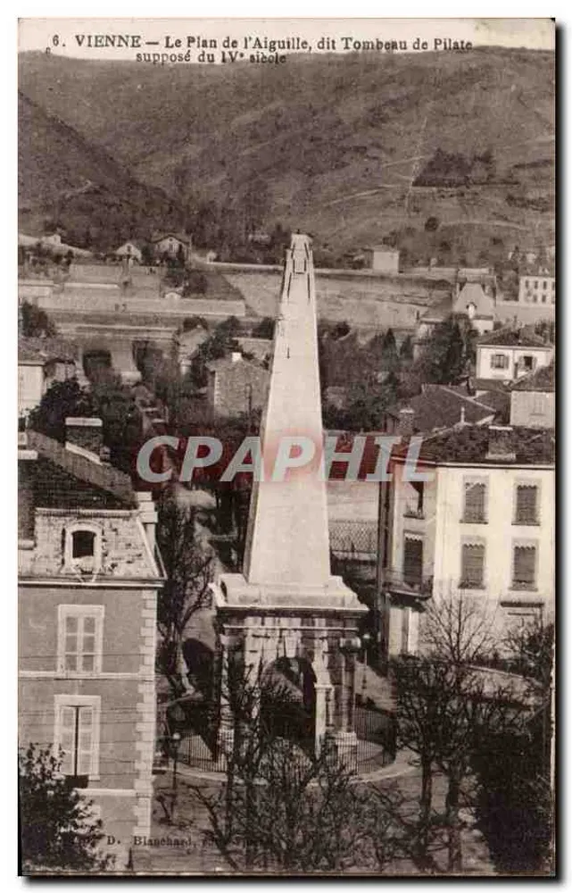 Vienne — Der Plan de l'Aiguille, genannt Grab des Pilatus, vermutlich aus dem 4. Jahrhundert — D. Blanchard, n°6 - Vorderseite