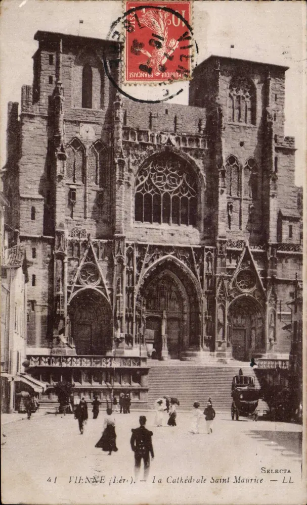 Vienne (Lér). — A Catedral de São Maurício — SELECTA — LL - Frente