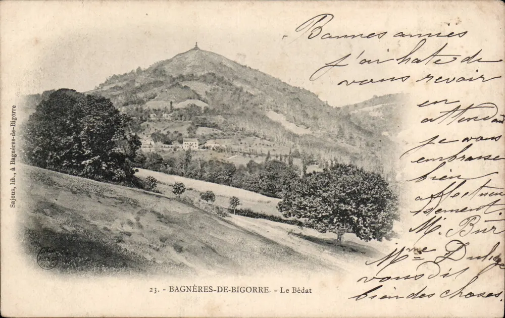 Bagnères-de-Bigorre — Le Bédat — Sajous, litografia em Bagnères-de-Bigorre, n°23 - Frente
