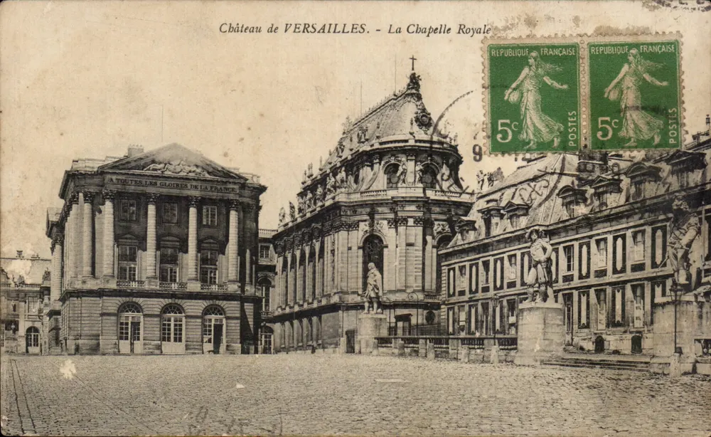 Castelo de VERSAILLES. - A Capela Real — editor Raphaël Marquet, número de série não visível - Frente