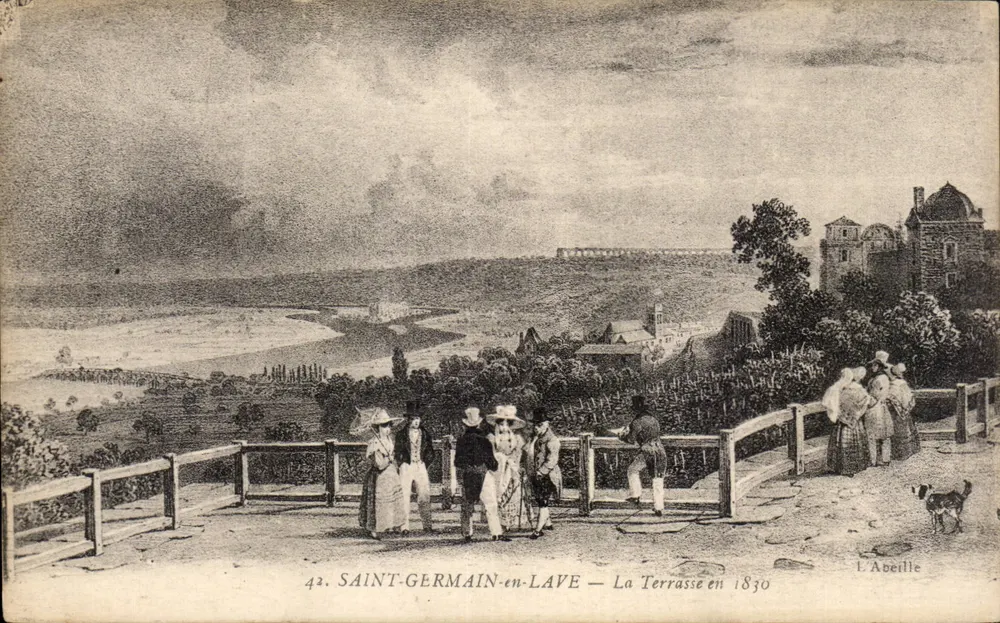 Saint-Germain-en-Laye — A Terrasse em 1830 — L'Abeille, n°42 - Frente