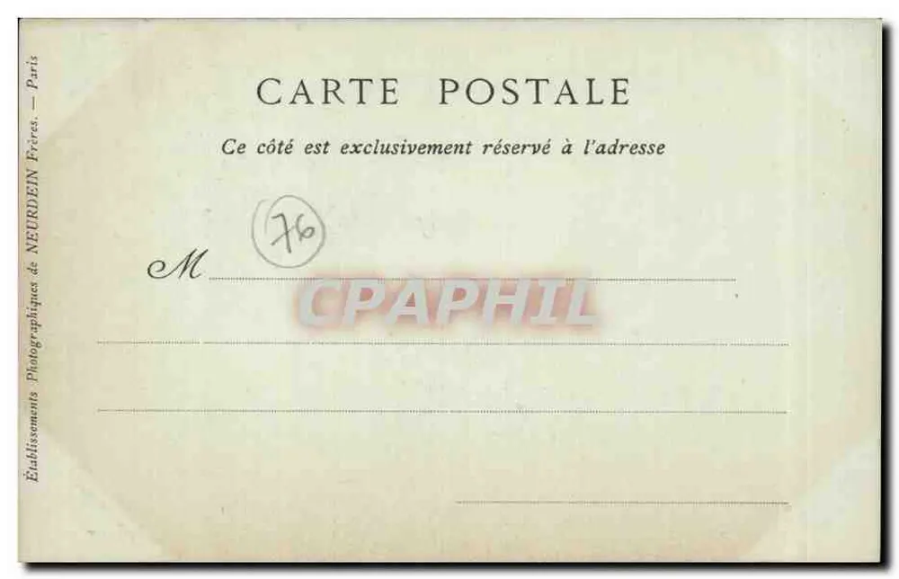 Rouen — Unter der Kuppel der Grosse Horloge — Collections ND Phot. - Rückseite