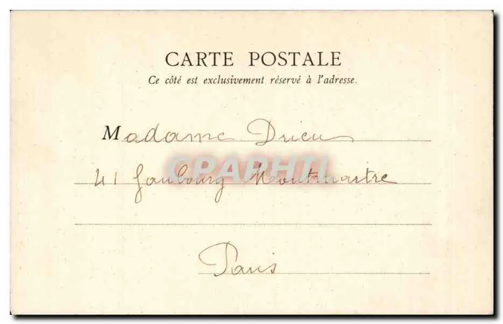 Granville — Die Strände und die Klippen — B.F. PARIS - Rückseite