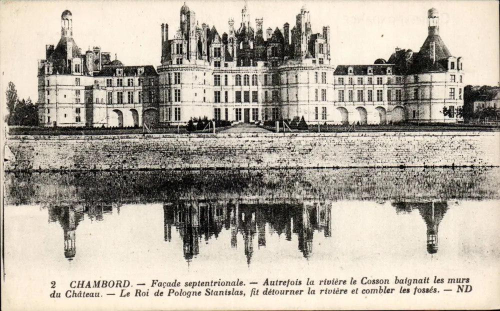 Chambord — Fachada setentrional — Editor Javy et Neubergin, n°2 - Frente