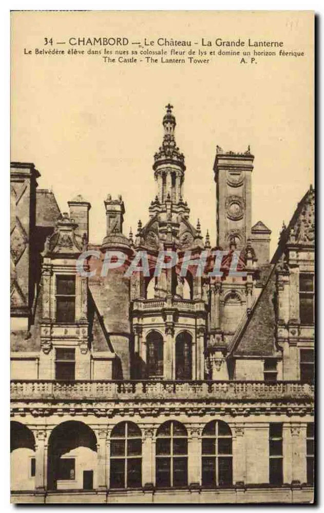 Chambord — Das Schloss - Die Große Laterne — A.P. - Vorderseite