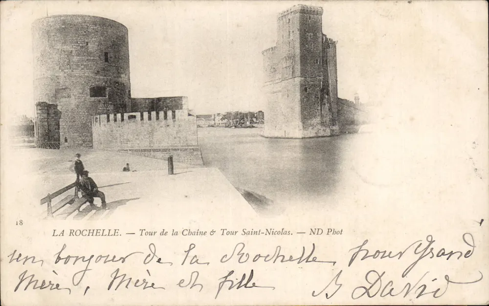 La Rochelle — Turm der Kette & Turm Saint-Nicolas — ND Phot - Vorderseite